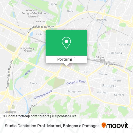 Mappa Studio Dentistico Prof. Martani