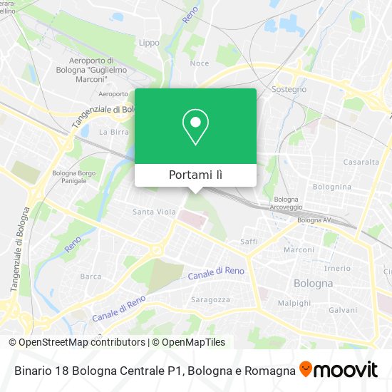 Mappa Binario 18 Bologna Centrale P1