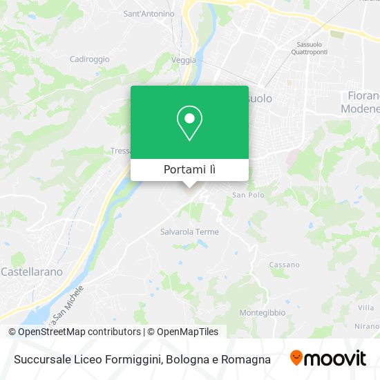 Mappa Succursale Liceo Formiggini