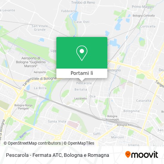 Mappa Pescarola - Fermata ATC