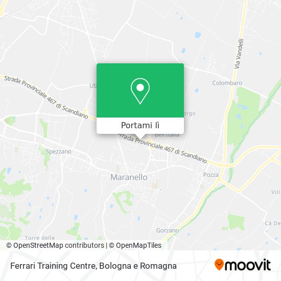 Mappa Ferrari Training Centre