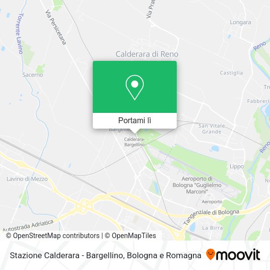 Mappa Stazione Calderara - Bargellino
