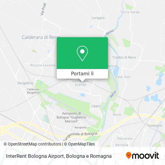 Mappa InterRent Bologna Airport