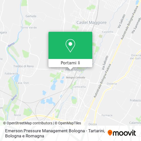 Mappa Emerson Pressure Management Bologna - Tartarini