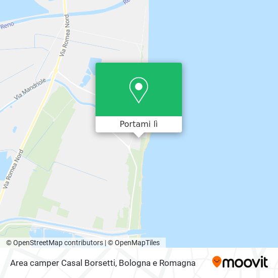 Mappa Area camper Casal Borsetti