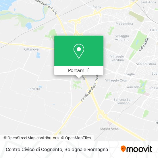 Mappa Centro Civico di Cognento