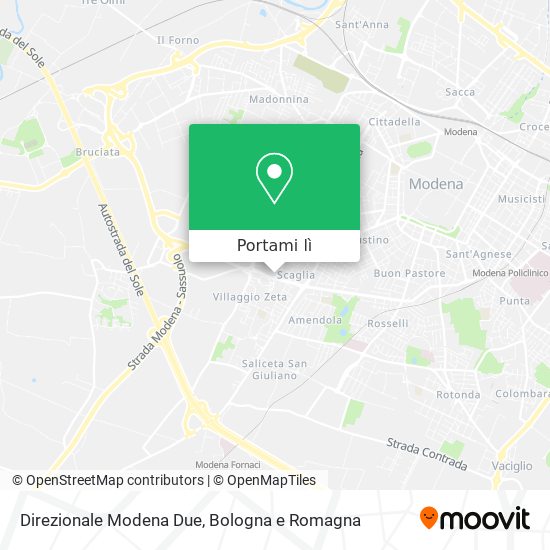 Mappa Direzionale Modena Due