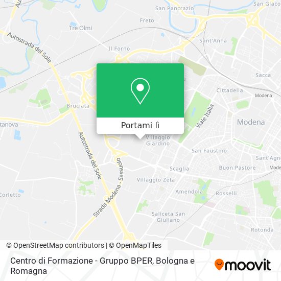 Mappa Centro di Formazione - Gruppo BPER