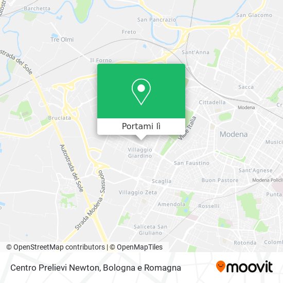 Mappa Centro Prelievi Newton