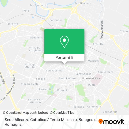 Mappa Sede Alleanza Cattolica / Tertio Millennio