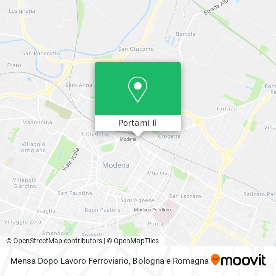 Mappa Mensa Dopo Lavoro Ferroviario