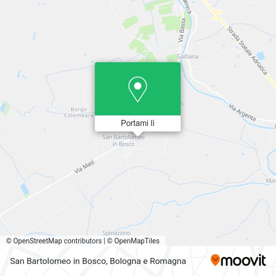 Mappa San Bartolomeo in Bosco