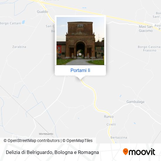 Mappa Delizia di Belriguardo