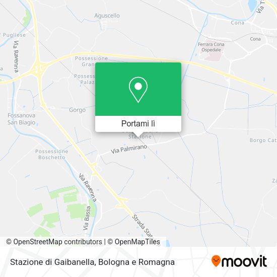 Mappa Stazione di Gaibanella