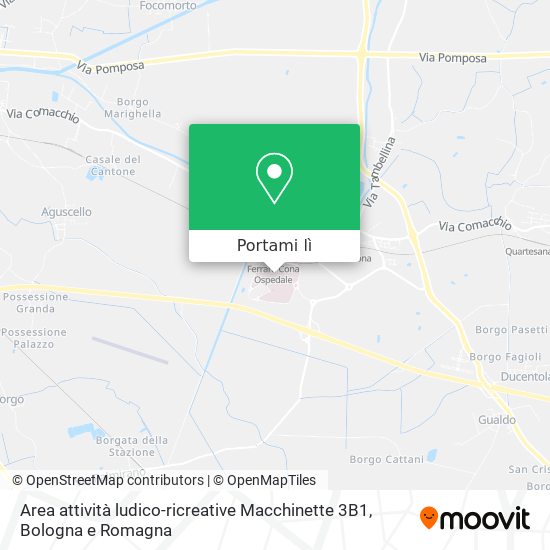 Mappa Area attività ludico-ricreative Macchinette 3B1