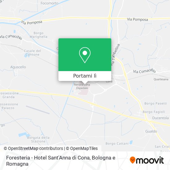 Mappa Foresteria - Hotel Sant'Anna di Cona