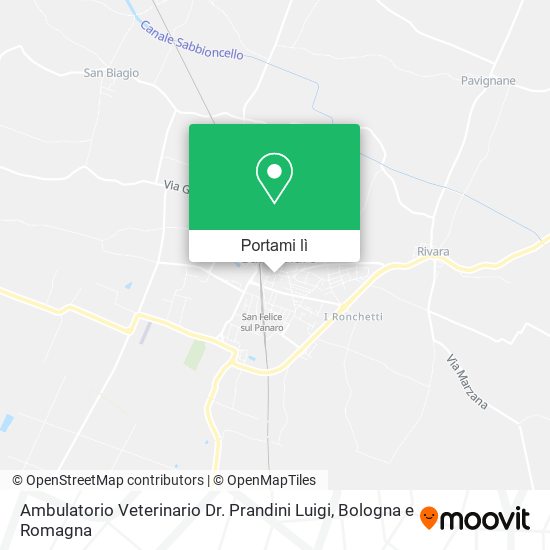 Mappa Ambulatorio Veterinario Dr. Prandini Luigi