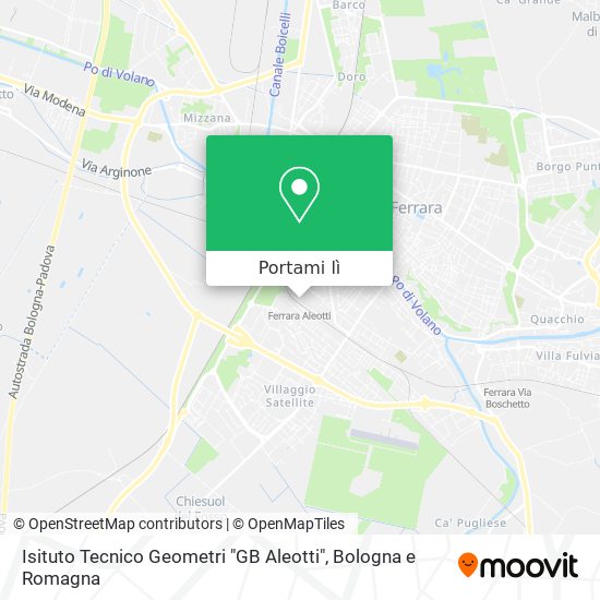 Mappa Isituto Tecnico Geometri "GB Aleotti"