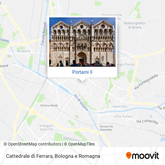 Mappa Cattedrale di Ferrara