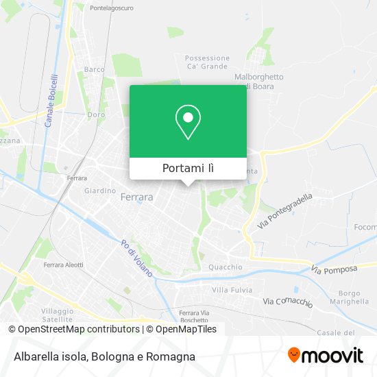 Mappa Albarella isola