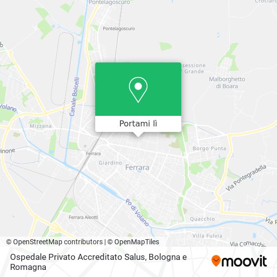 Mappa Ospedale Privato Accreditato Salus