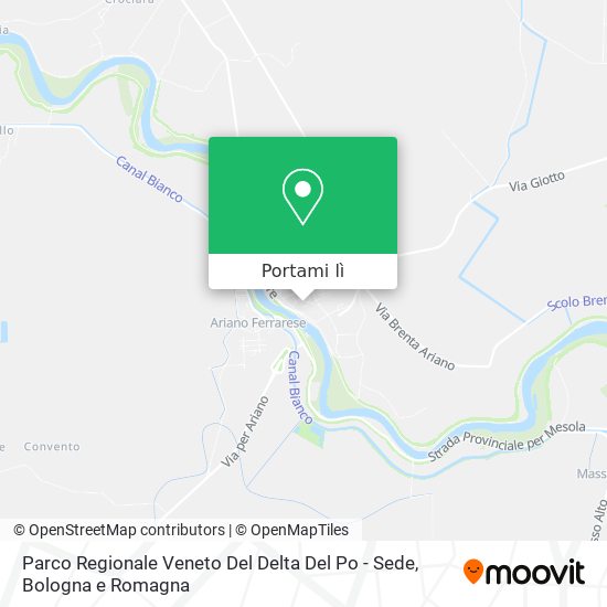 Mappa Parco Regionale Veneto Del Delta Del Po - Sede