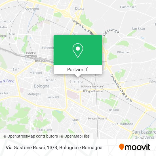 Mappa Via Gastone Rossi, 13/3