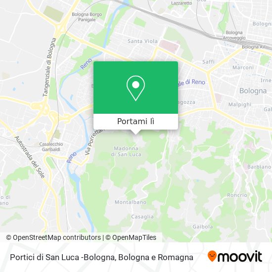 Mappa Portici di San Luca -Bologna