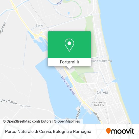 Mappa Parco Naturale di Cervia