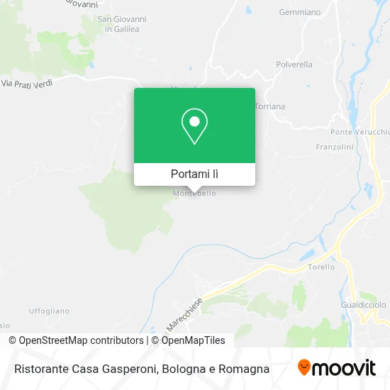 Mappa Ristorante Casa Gasperoni
