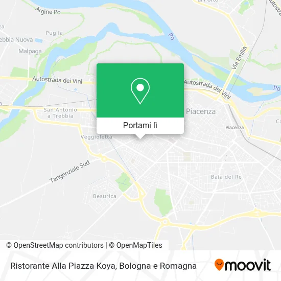 Mappa Ristorante Alla Piazza Koya