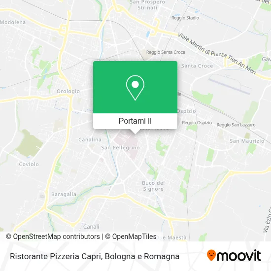 Mappa Ristorante Pizzeria Capri