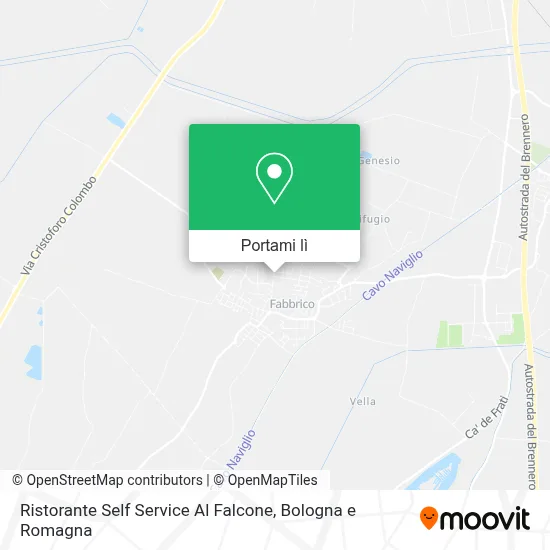 Mappa Ristorante Self Service Al Falcone