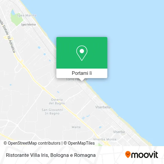 Mappa Ristorante Villa Iris