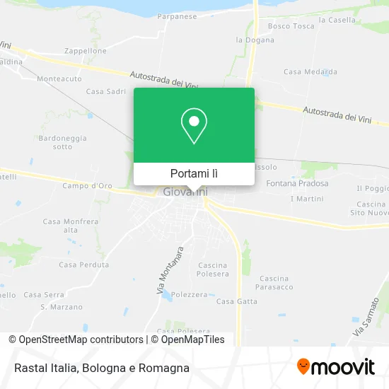 Mappa Rastal Italia