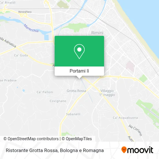 Mappa Ristorante Grotta Rossa