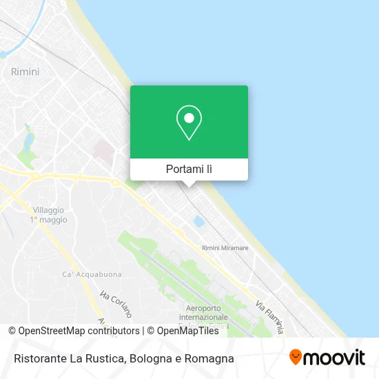 Mappa Ristorante La Rustica
