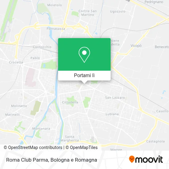 Mappa Roma Club Parma