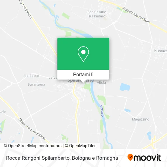 Mappa Rocca Rangoni Spilamberto