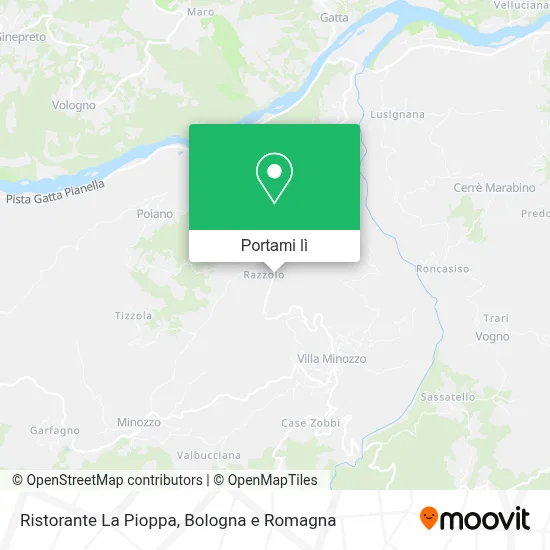 Mappa Ristorante La Pioppa