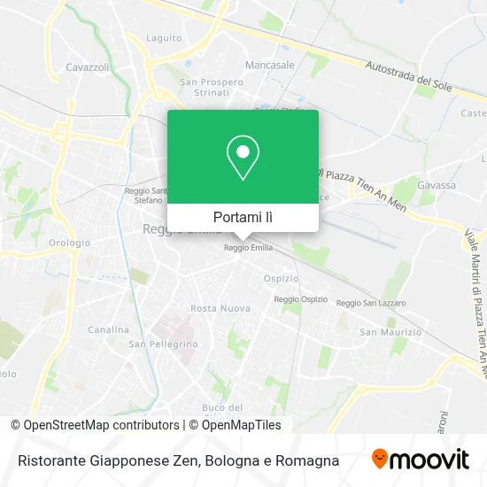 Mappa Ristorante Giapponese Zen