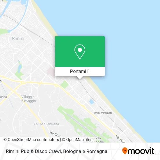 Mappa Rimini Pub & Disco Crawl