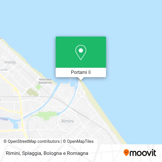 Mappa Rimini, Spiaggia
