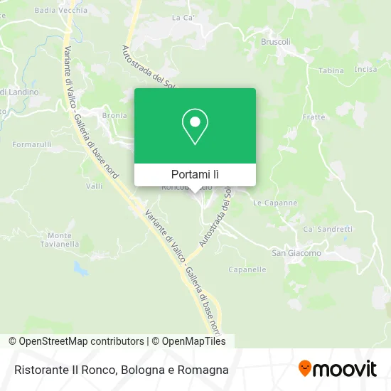 Mappa Ristorante Il Ronco