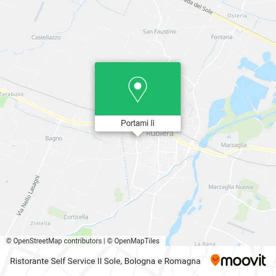 Mappa Ristorante Self Service Il Sole
