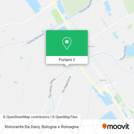 Mappa Ristorante Da Dany