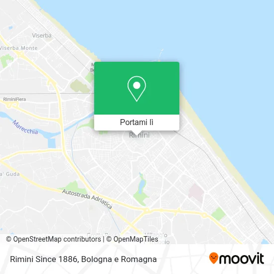 Mappa Rimini Since 1886