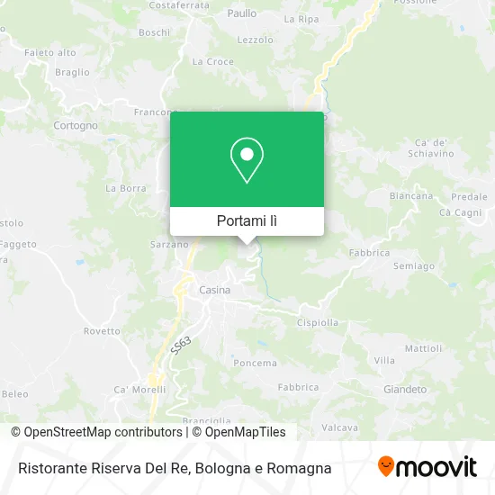 Mappa Ristorante Riserva Del Re