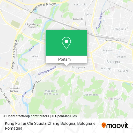 Mappa Kung Fu Tai Chi Scuola Chang Bologna