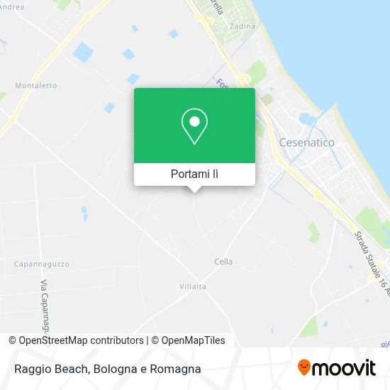Mappa Raggio Beach